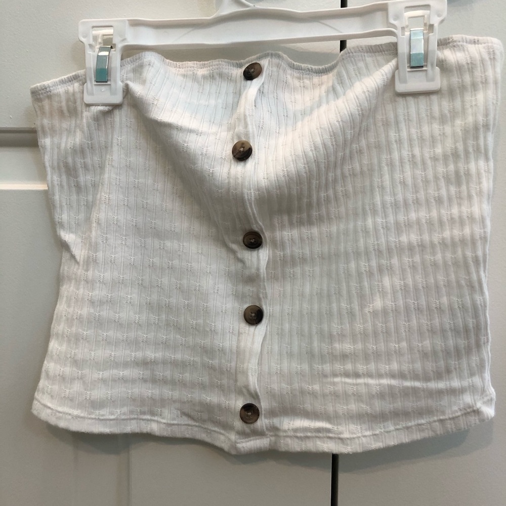 white bottom tube top